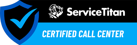 ServiceTitan certified call center badge